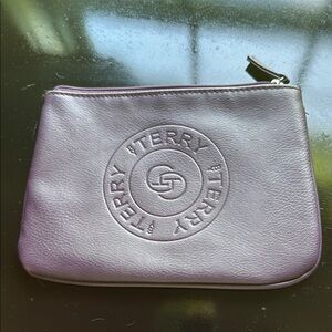 Purple Leather Clutch